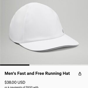 Men’s fast and free lululemon hat